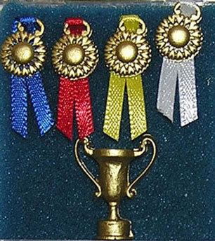 Dollhouse Miniature General Trophy Set